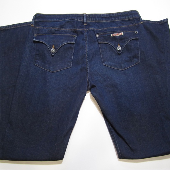 Hudson Carly Flap Straight Jeans Sz 32 - Picture 2 of 7
